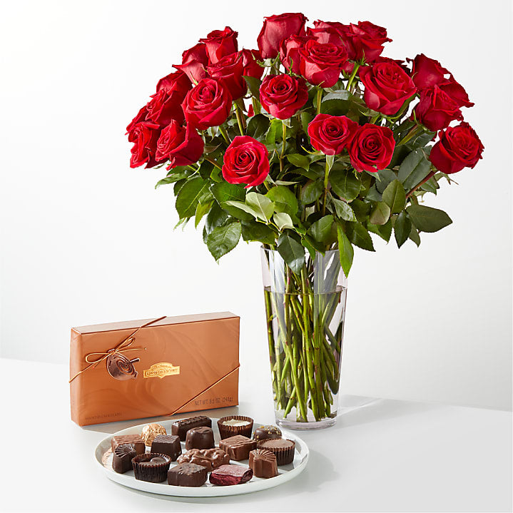 product image for Romantic Long Stem Red Rose Bouquet Bundles