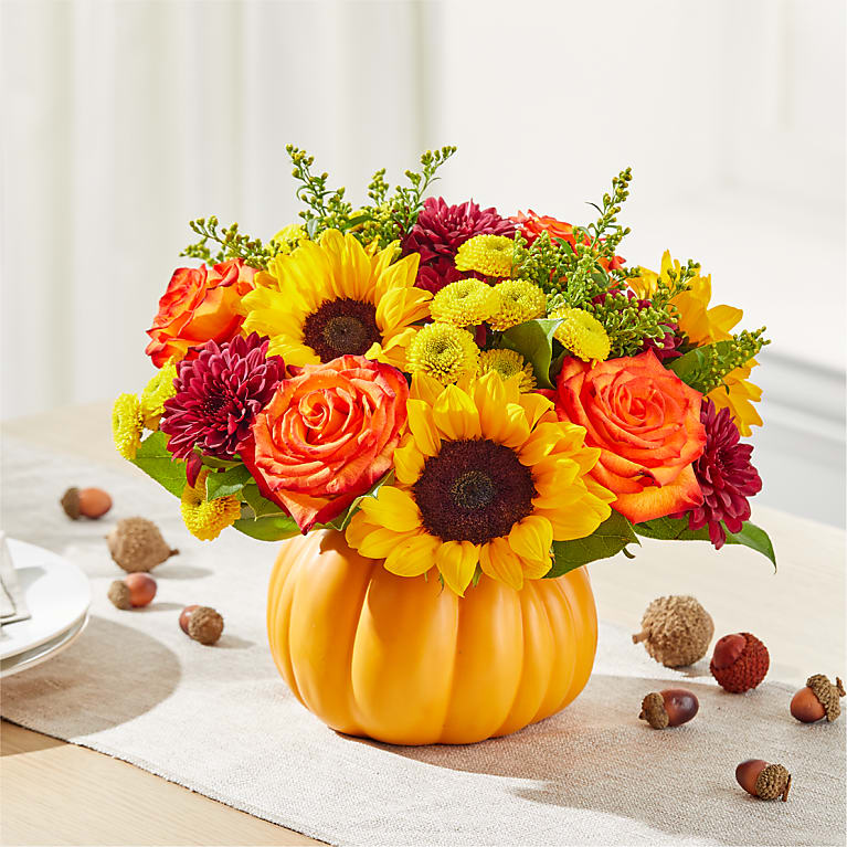 Golden Gourd Pumpkin Bouquet